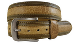 ROPER MENS BELT HONEY DISTRESSED AMERICAN BISON LEATHER [SZ:34]