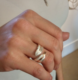 MONTANA RING ROSE GOLD FILAMENT FEATHER SIZE 7