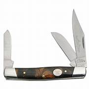 RITE EDGE POCKET KNIFE STOCKMAN 3 BLADE 4" BROWN PEARL HANDLE 210971BK 