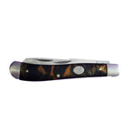 RITE EDGE POCKET KNIFE STOCKMAN 3 BLADE 4" BROWN PEARL HANDLE 210971BK 