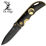 ELK RIDGE POCKET KNIFE 134 SERIES BLACK/GOLD 