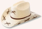 SUNBODY HAT - KIDS CATTLEMAN - RUNNING HORSE ONE SIZE [SZ:OS]
