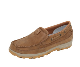 TWISTED X WOMENS MOCS CELLSTRETCH SLIP ON BROWN [SZ:7.5]