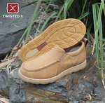 TWISTED X MENS CELLSTRETCH WEDGE SLIP ON LION TAN [SZ:7]