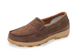 TWISTED X WOMENS FLORAL SLIP ON CELLSTRETCH BROWN [SZ:8]