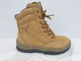 MONGREL WHEAT SAFETY ZIP SIDE WORK BOOT # 251 050 [SZ:5] 