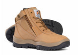 MONGREL WHEAT NON-SAFETY ZIP SIDE WORK BOOT LOW # 961050 [SZ:7]