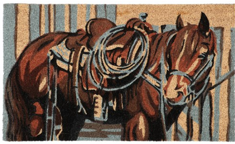 DOOR MAT - WESTERN HORSE - GFT7458
