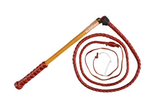 LEATHER STOCKWHIP FALL - REDHIDE 6' X4 PLAIT WHP5550