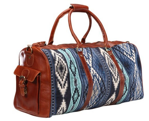 OVERNIGHT TRAVEL BAG - FORT WORTH - NAVAJO BLUE  - FOR7456 BL
