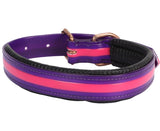 DOG COLLAR PVC - TWO TONE PINK / PURPLE - 1" x 23" / 58CM - PET1500