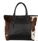 TOOLED HANDBAG W/COWHIDE