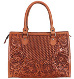 TOOLED HANDBAG