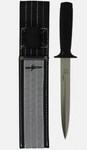 PIG STICKER 8" KNIFE WITH SHEATH SICUT BLACK HANDLE