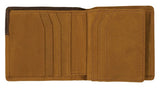 ARIAT BI-FOLD WALLET WLT2101A - BROWN TAN TWO-TONE WITH LACING & CONCHO - WLT2101A