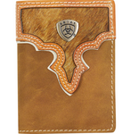 ARIAT TRI FOLD WALLET BROWN BROWN WLT3108A [SZ:OS]