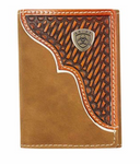ARIAT TRI FOLD WALLET BROWN WLT3110A [SZ:OS]