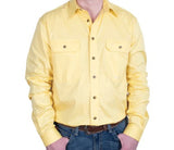 JC MENS EVAN WORKSHIRT COTTON FULL BUTTON LS - BUTTER - 20202BUT [SZ:L]