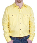 JC MENS EVAN WORKSHIRT COTTON FULL BUTTON LS - BUTTER - 20202BUT [SZ:M]