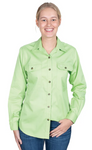 JC WOMENS BROOKE WORKSHIRT LIME GREEN [SZ:12]