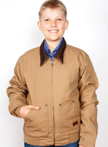 JC JNR DIAMANTINA JACKET KHAKI [SZ:4/5 XS]