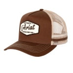 ARIAT EST PATCH TRUCKER CAP DACHSHUND BROWN [SZ:OS]