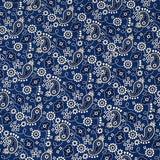 JUST COUNTRY WOMENS ABBEY FULL BUTTON PRINT WORKSHIRT COBALT PAISLEY [SZ:S/10]