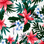 JUST COUNTRY WOMENS ABBEY FULL BUTTON PRINT WORKSHIRT WHITE HIBISCUS [SZ:S/10]
