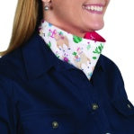 JUST COUNTRY WOMENS CARLEE DOUBLE SIDED SCARF WHITE LLAMAS HOT PINK [SZ:OS]