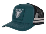 ROPER TRUCKER CAP - BULL SKULL PETROL RC2503