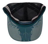 ROPER TRUCKER CAP - BULL SKULL PETROL RC2503