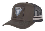 ROPER TRUCKER CAP - BULL SKULL STEEL GREY RC2504
