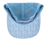 ROPER TRUCKER CAP PLAID CORNFLOWER BLUE / WHITE - RC2509