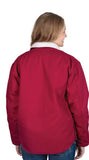 JUST COUNTRY ADULTS DIAMANTINA SHERPA JACKET - VERY BERRY [SZ:XS]