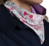 JUST COUNTRY WOMENS CARLEE DOUBLE SIDED SCARF - ORCHID / WHITE WILDFLOWERS - SCF2607