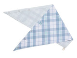 JUST COUNTRY WOMENS CARLEE DOUBLE SIDED SCARF - BLUEBELL & WHITE PLAIN / ARCTIC ICE - SCF2617