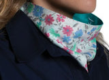 JUST COUNTRY WOMENS CARLEE DOUBLE SIDED SCARF TURQUOISE / WHITE CONFETTI FLORAL [SZ:OS]