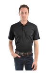 THOMAS COOK MENS POLO BAMBOO S/S 1 POCKET CHARCOAL [SZ:M]