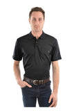 THOMAS COOK MENS POLO BAMBOO S/S 1 POCKET CHARCOAL [SZ:M]