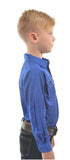 HARD SLOG KIDS WORK SHIRT HALF/ LIGHT ROYAL BLUE [SZ:2] 