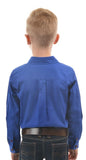 HARD SLOG KIDS WORK SHIRT HALF/ LIGHT ROYAL BLUE [SZ:2] 