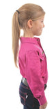 HARD SLOG KIDS WORK SHIRT HALF/ LIGHT FUSCHIA [SZ:2] 
