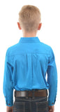 HARD SLOG KIDS WORK SHIRT HALF/ LIGHT TURQUOISE [SZ:2] 