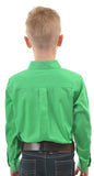 HARD SLOG KIDS WORK SHIRT HALF/ LIGHT LIME GREEN [SZ:2] 