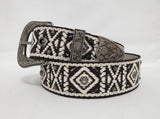 PURE WESTERN LADIES BELT WINONA BROWN CREAM [SZ:S] 