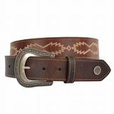 WRANGLER MENS BELT BRIAN CHOCOLATE [SZ:28]