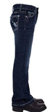 PURE WESTERN GIRLS BOOTCUT JEANS RHIAN - DARKEST NIGHT [SZ:4]