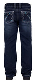 PURE WESTERN GIRLS BOOTCUT JEANS RHIAN - DARKEST NIGHT [SZ:4]