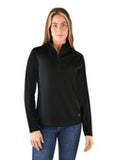 THOMAS COOK LADIES ZIP UP LAYERING MERINO LS KNIT SKIV BLACK T3W2501071 500 [SZ:14]