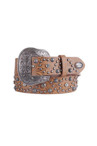 PURE WESTERN LADIES BELT HANNA LIGHT TAN [SZ:S]